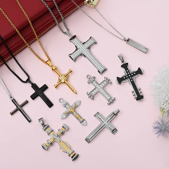 Religious Jewelry Stainless Steel Cross Pendant