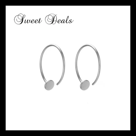 Fashion Jewelry Earrings Gold Plated Hoop Earrings Stainless Steel Creative Earrings